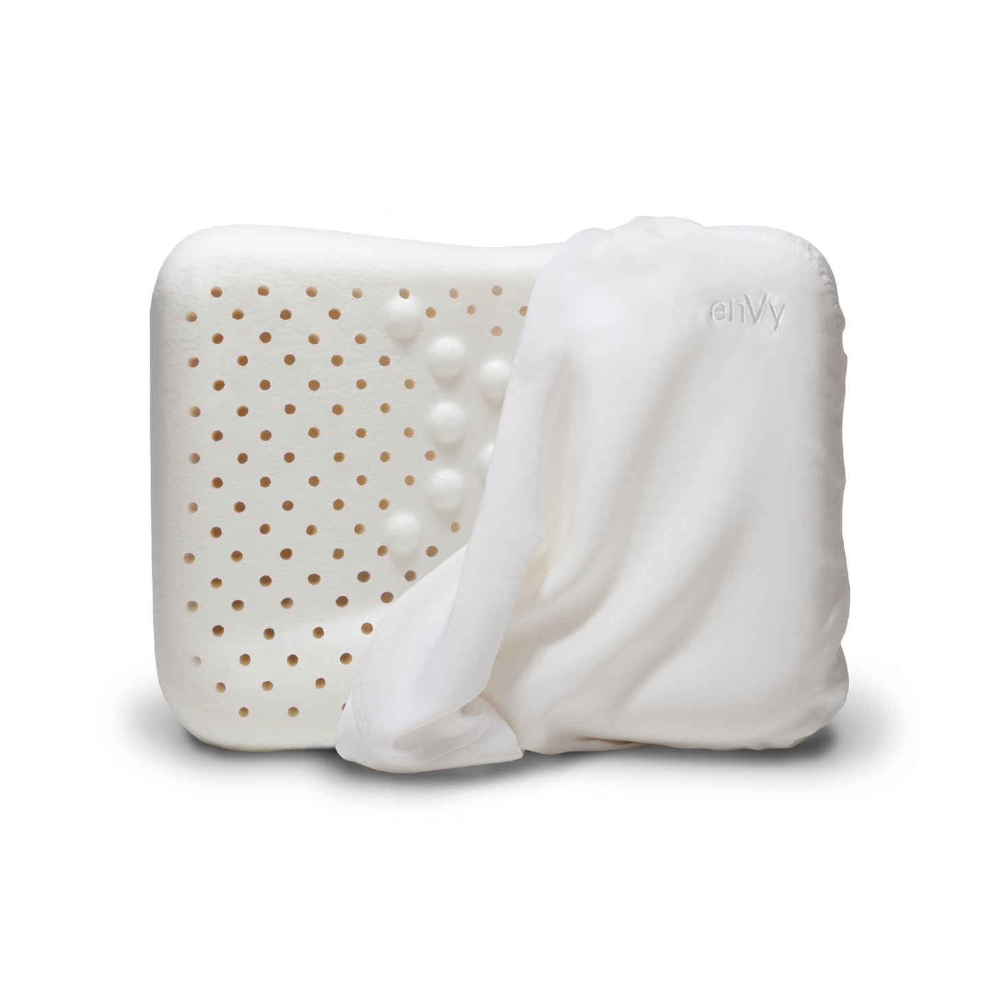 enVy® TO GO with COPPER 100% Natural Latex Travel Pillow (TENCEL™ Pillowcase Edition)